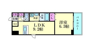 フローレンス江坂の物件間取画像